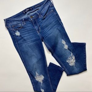Hollister Women’s Low Rise Super Skinny Crop Jeans